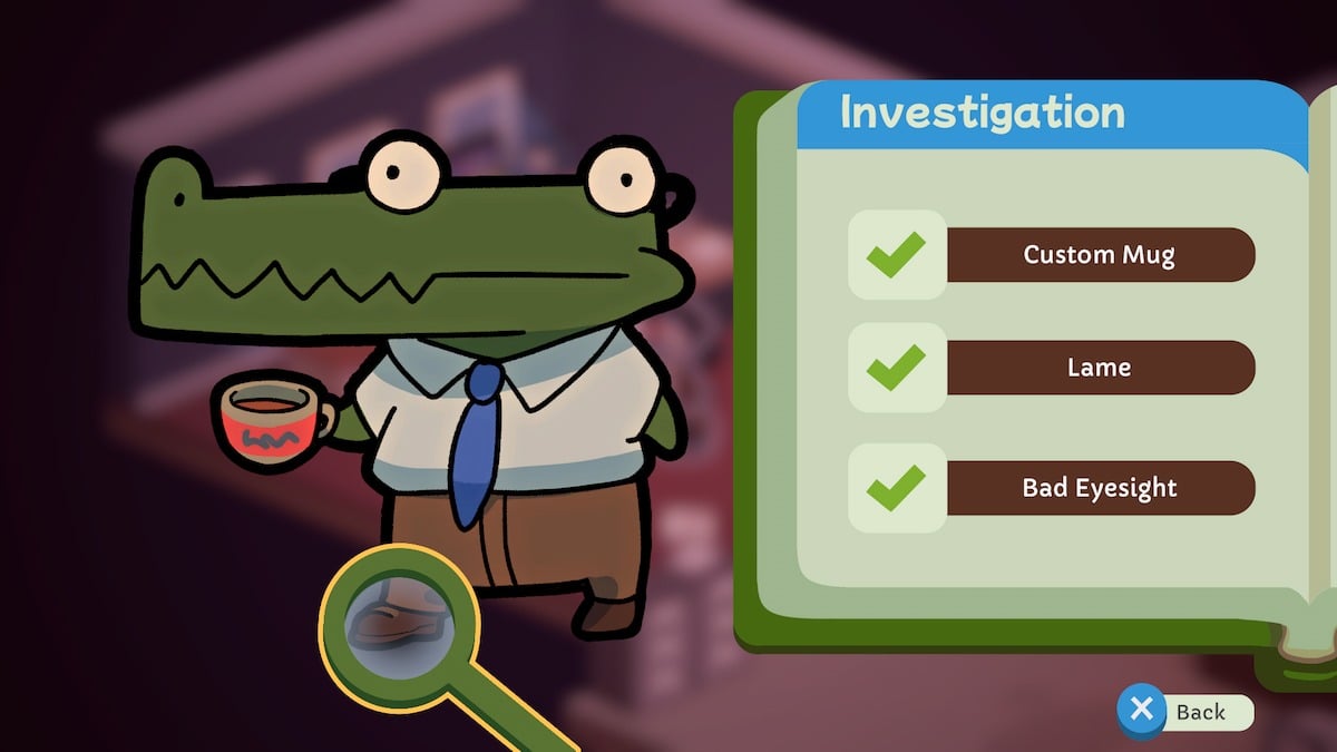 Freddy le crocodile dans Duck Detective.