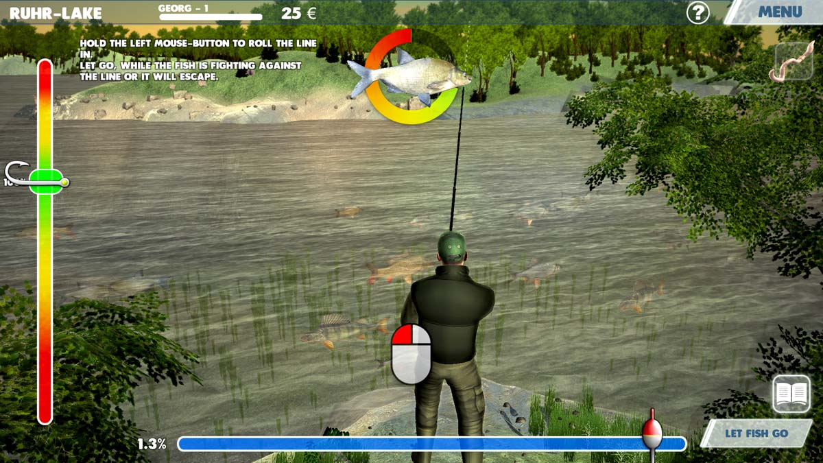 Capture d'écran du jeu officiel 3D Arcade Fishing