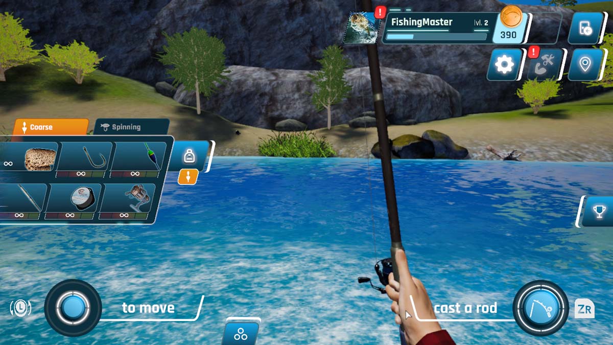 Capture d'écran du jeu officiel Pocket Fishing