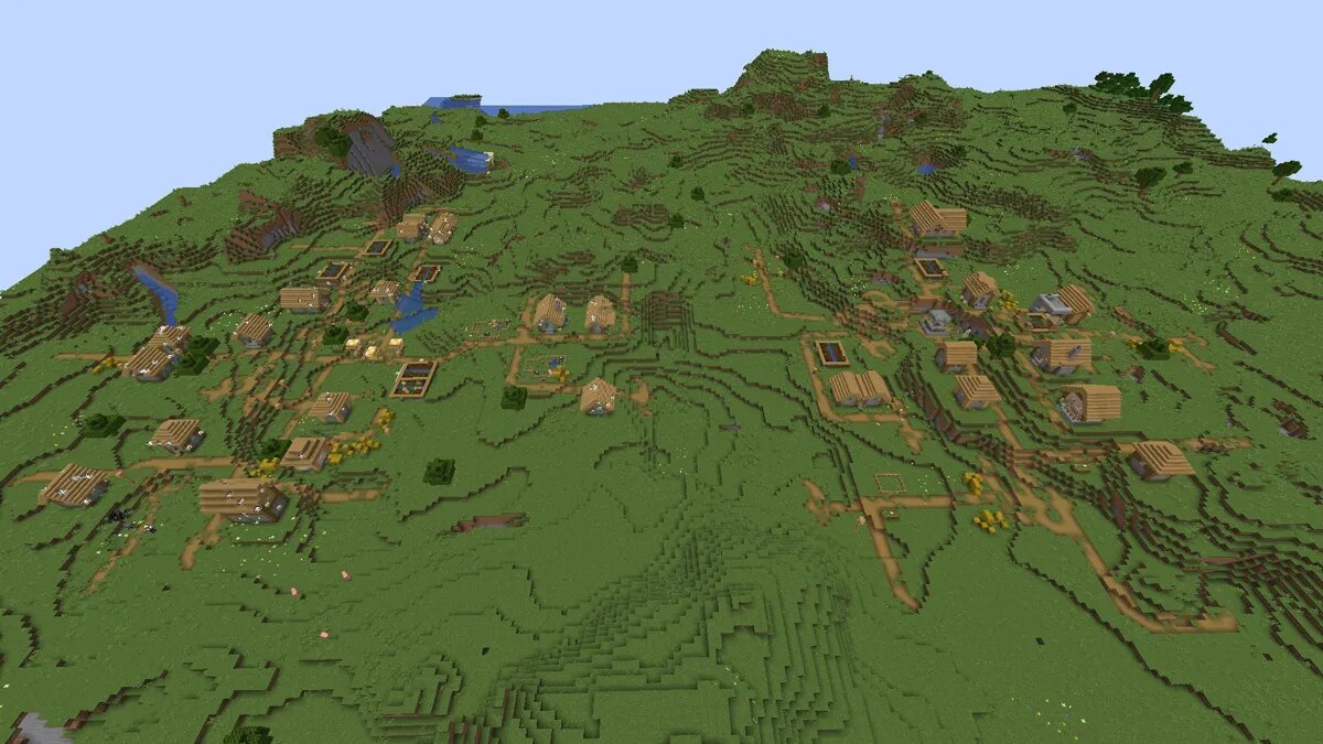 Double village dans Minecraft