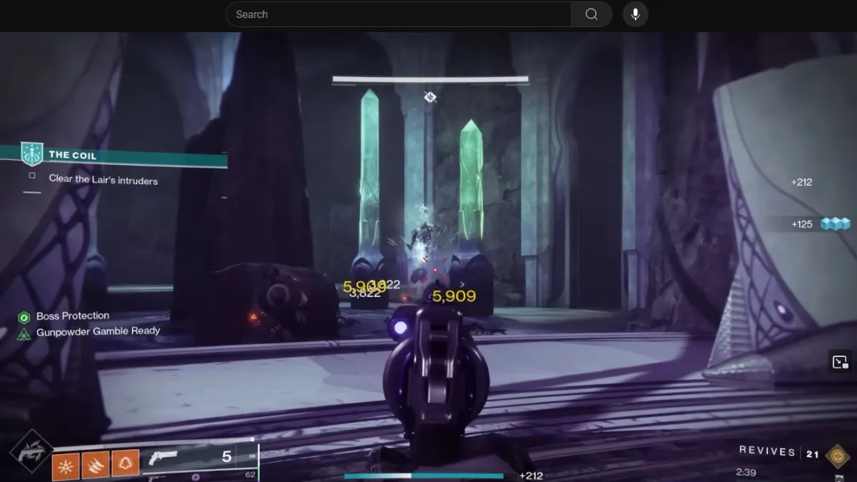 Joueur de classe Destiny 2 Hunter utilisant un revolver exotique