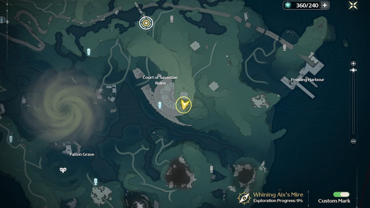Guide des Vagues Hurlantes Carte de localisation du puzzle Crystal 3