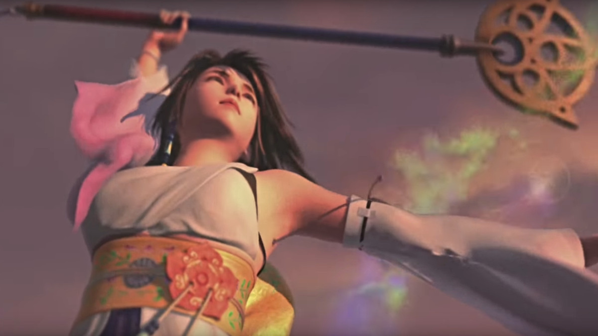 Yuna effectue un rituel dans Final Fantasy X
