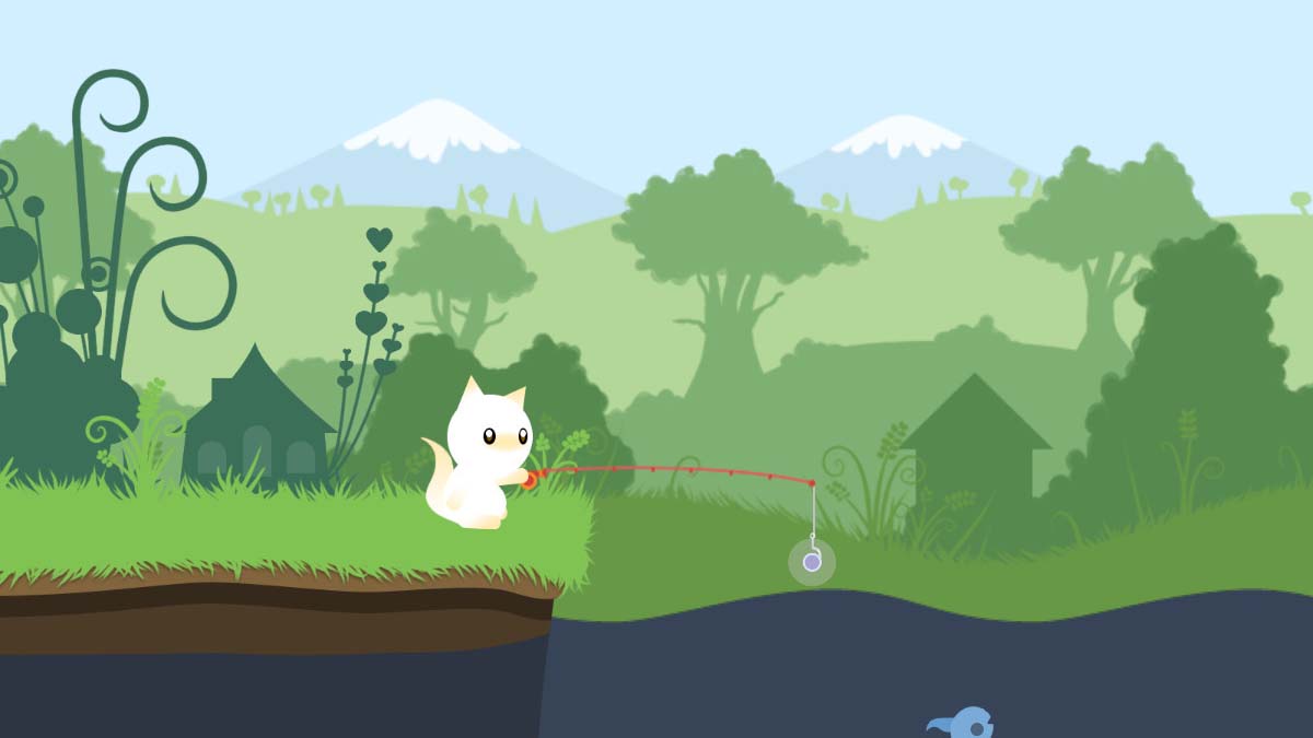 Capture d'écran du jeu officiel Cat Goes Fishing