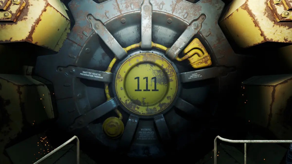 La porte de l'Abri 111 dans Fallout 4