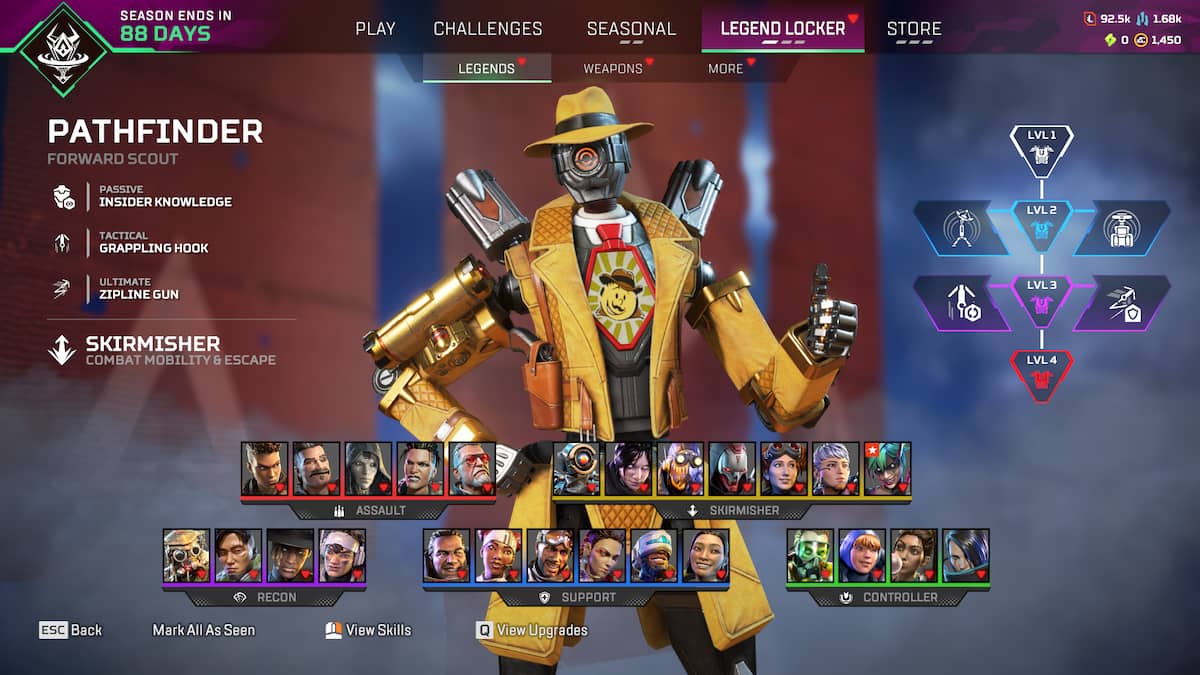 Apex Legends Pathfinder comme on le voit dans Legends Locker