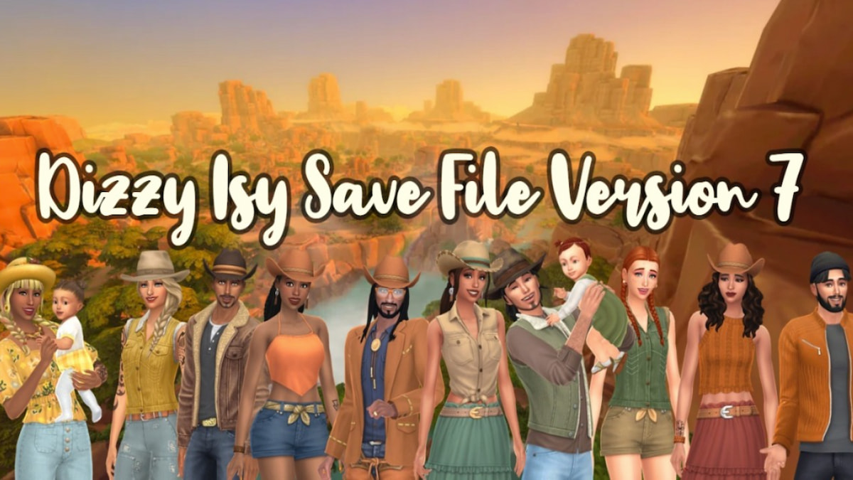 Image promotionnelle de Dizzy Isy Save File, personnages personnalisés dans Chestnut Ridge pour les Sims 4