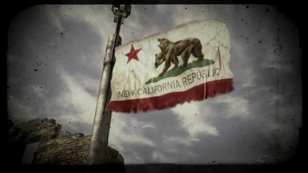 Drapeau de la République de Nouvelle-Californie. 