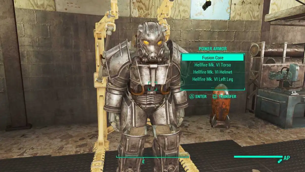 Armure assistée Hellfire dans Fallout 4