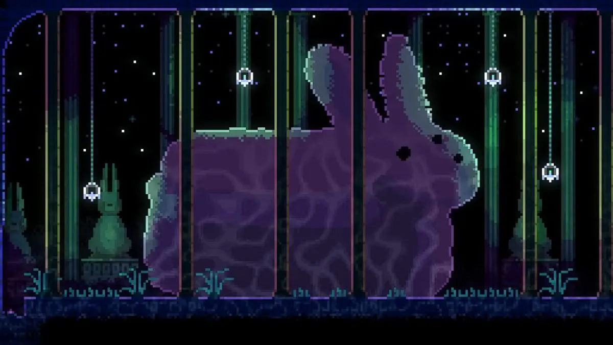 Le lapin secret géant dans Animal Well