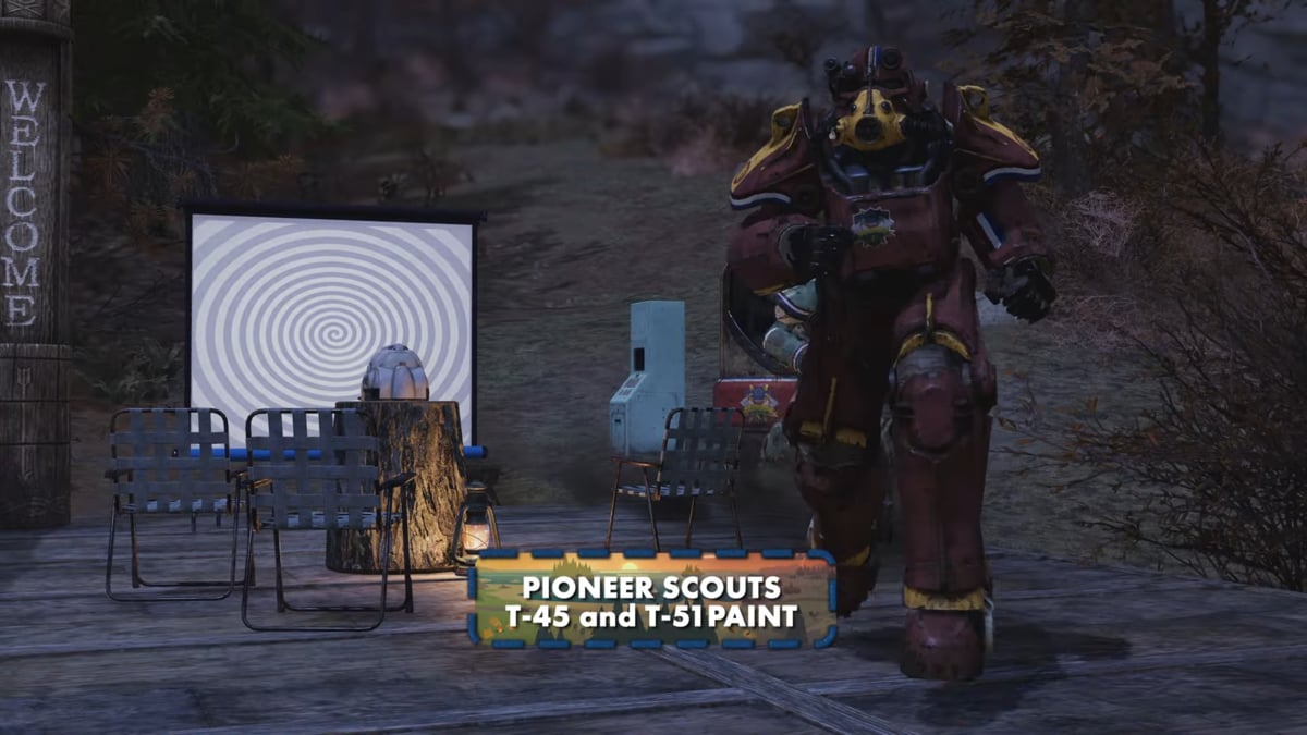 Peinture d'armure assistée Pioneer Scouts T-45 et T-51 dans Fallout 76
