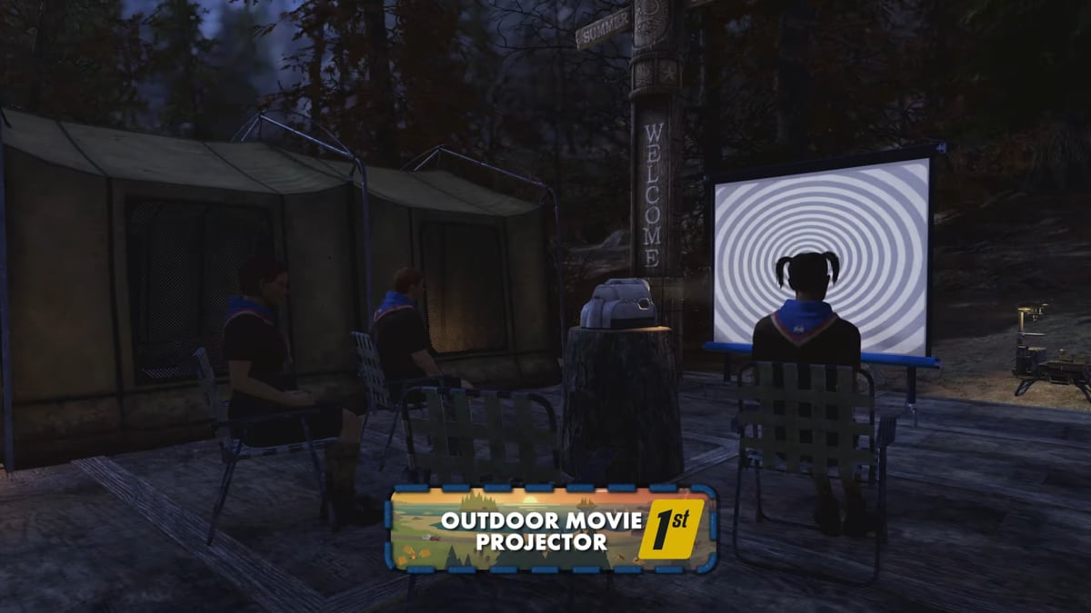 Projecteur de film extérieur dans Fallout 76