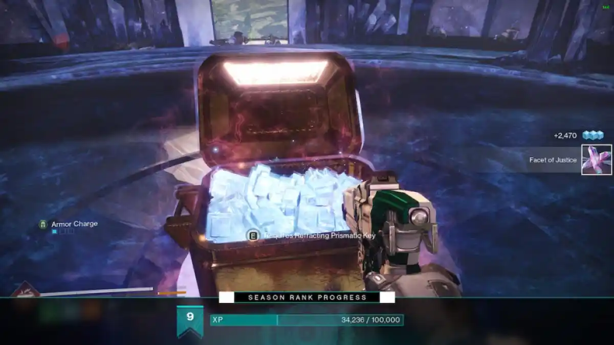 L'ouverture du coffre réfractant dans Destiny 2