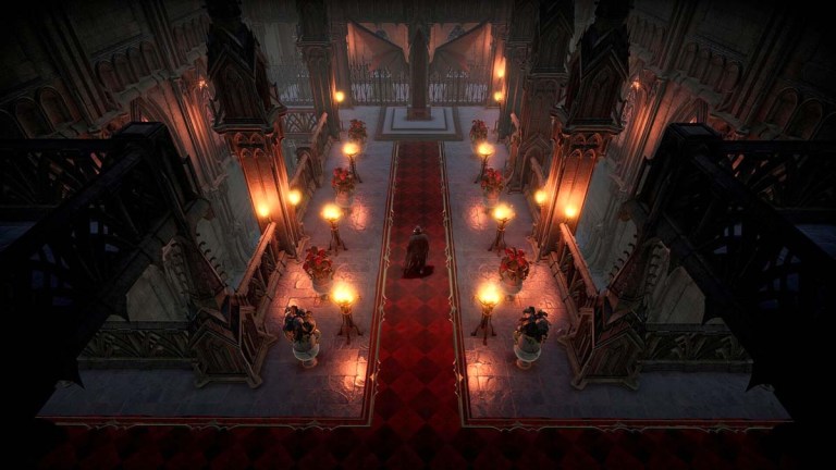 Interior castle design in V Rising