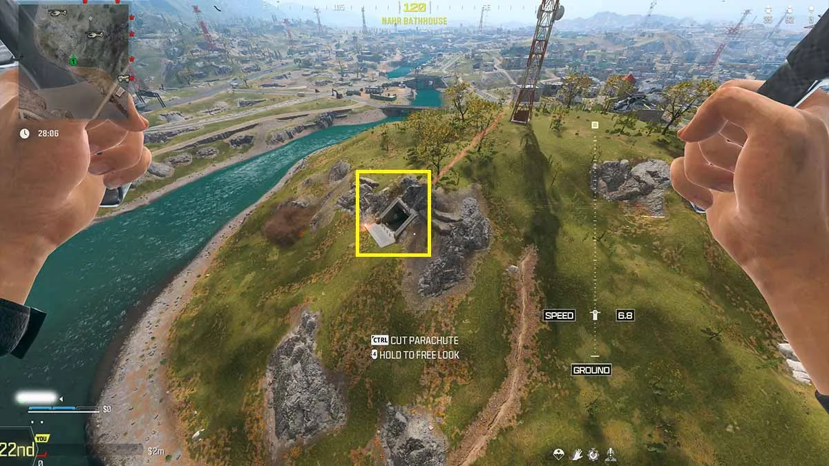 Emplacement du bunker 7 de Call of Duty Warzone