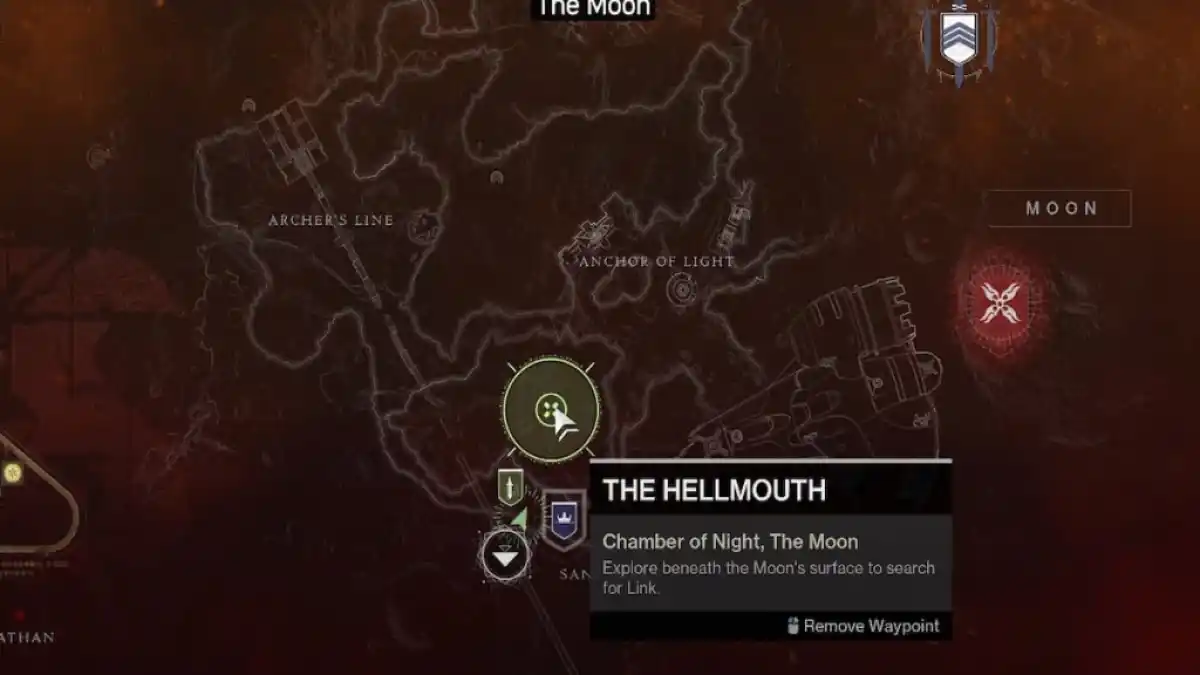 La zone de quête Hellsmouth dans Destiny 2