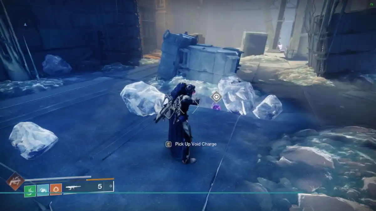 Un joueur faisant souffler des calottes glaciaires dans Destiny 2