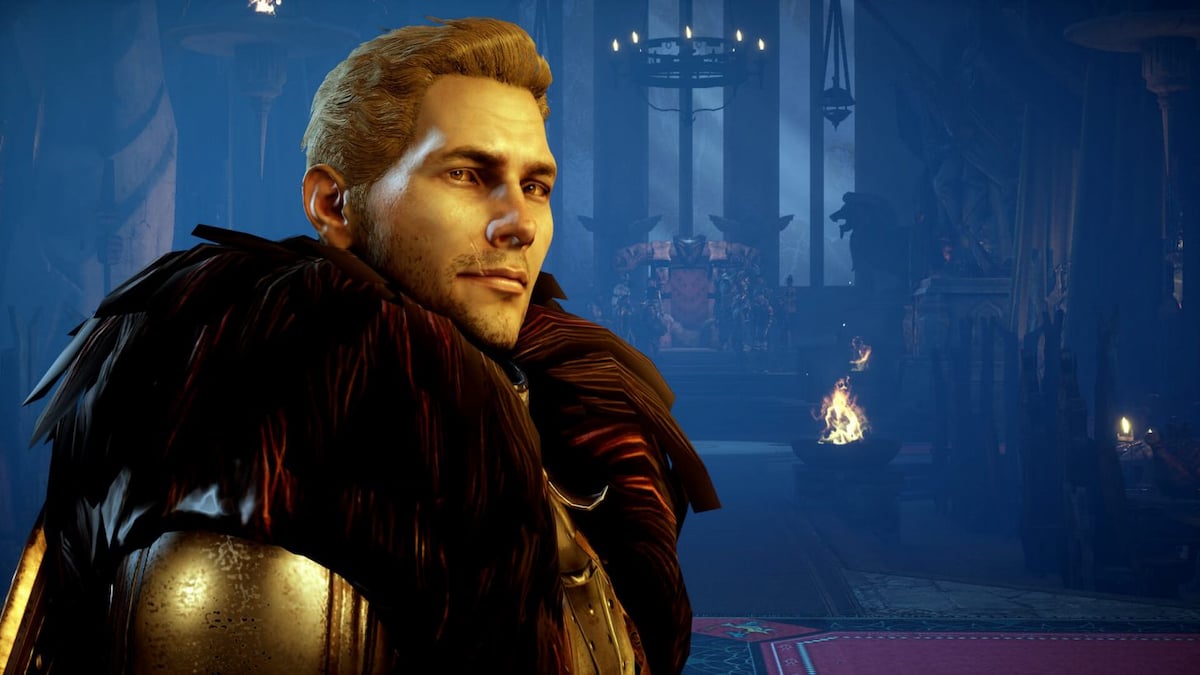 Cullen de Dragon Age Inquisition posant