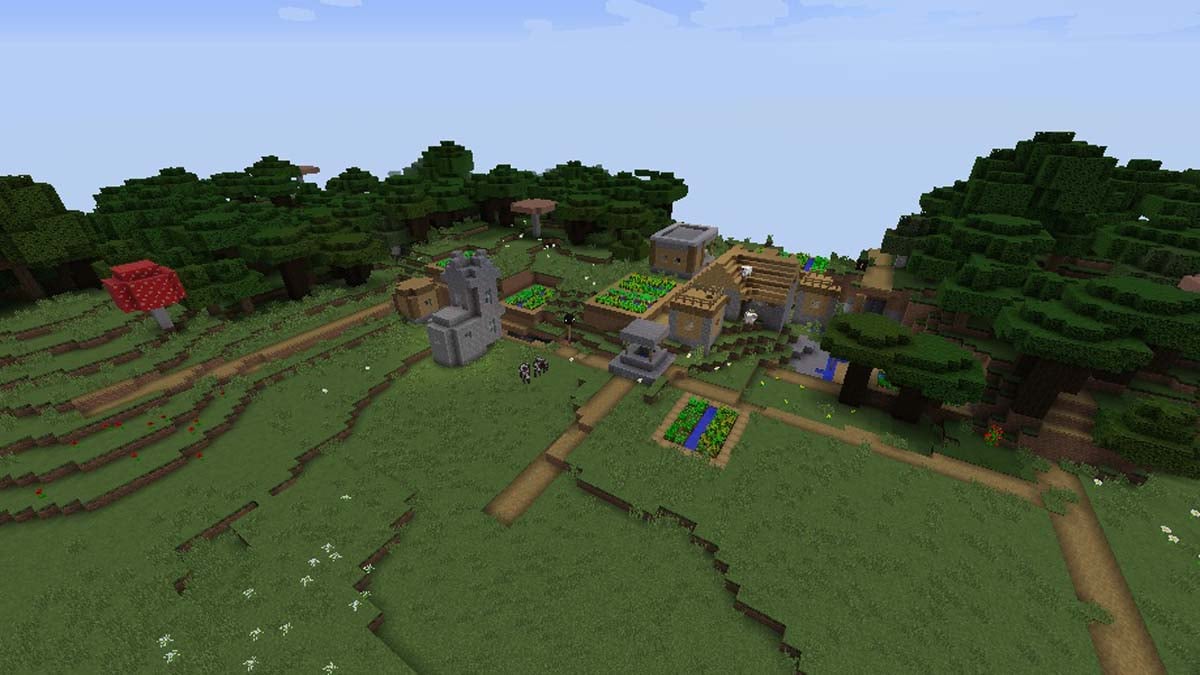 Forgeron dans un village forestier dans Minecraft