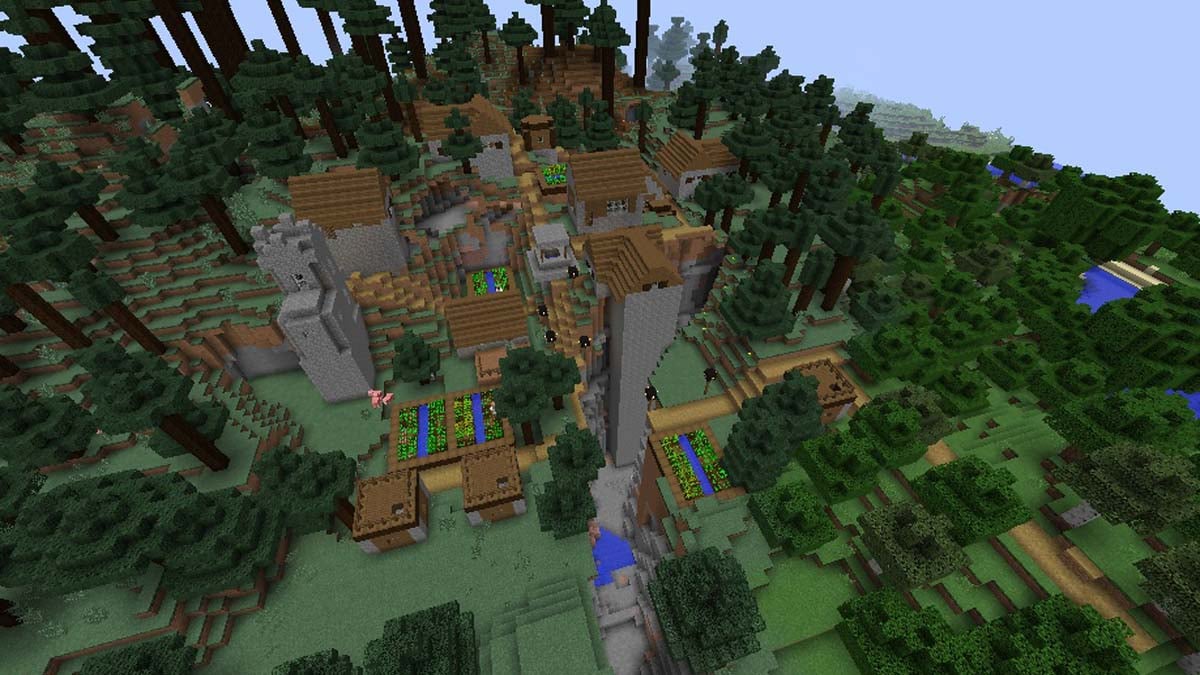 Village de la taïga défectueux dans Minecraft