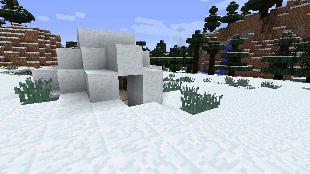 Igloo avec sous-sol dans Minecraft