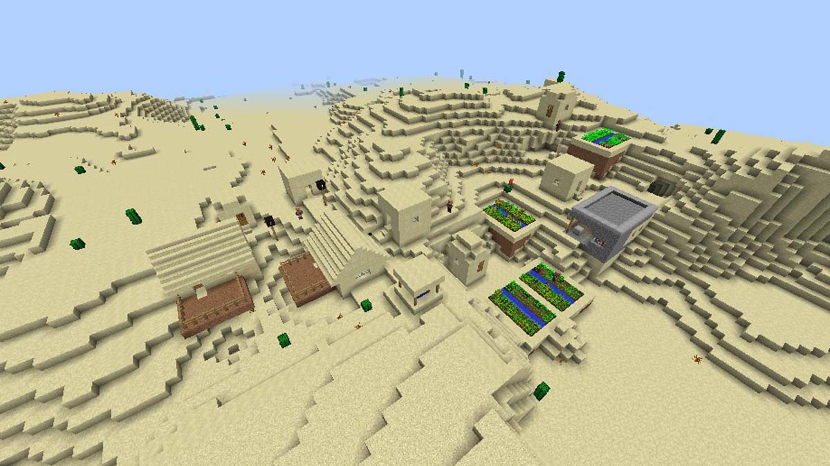 Forgeron dans un village désertique dans Minecraft