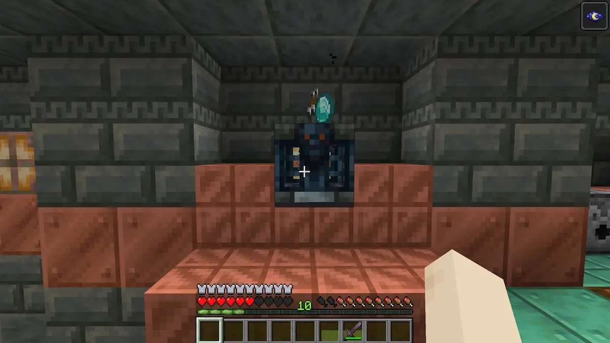 Ouverture d'un coffre-fort de chambres de première instance dans Minecraft