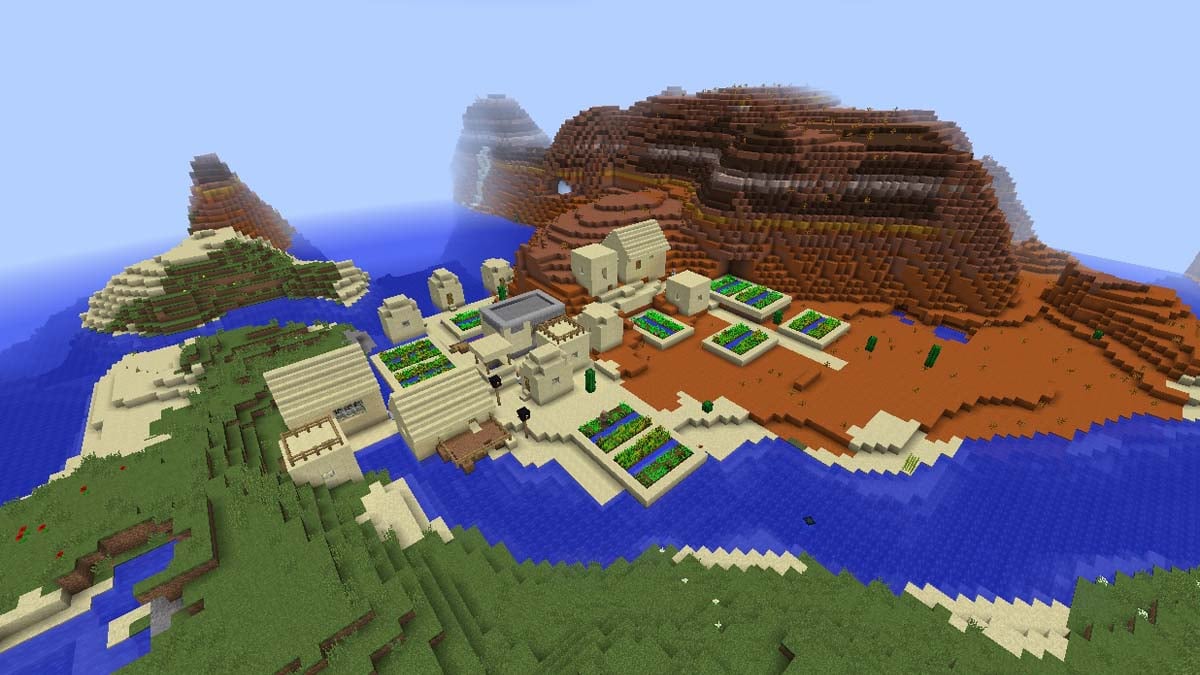 Forgeron dans un village désertique dans Minecraft