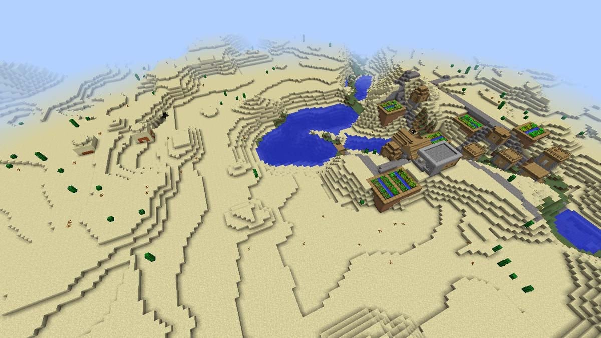 Forgeron dans le village du désert dans Minecraft