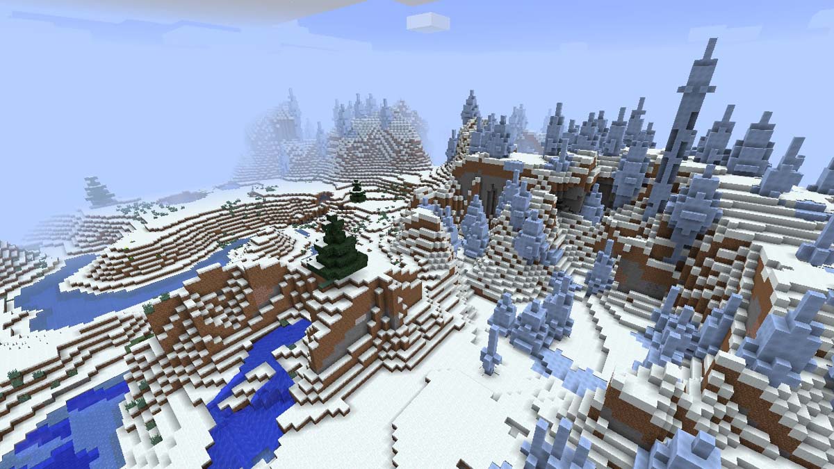 Biome des pointes de glace dans Minecraft