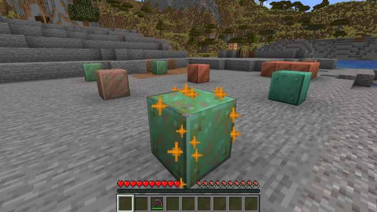 Comment oxyder des blocs de cuivre dans Minecraft