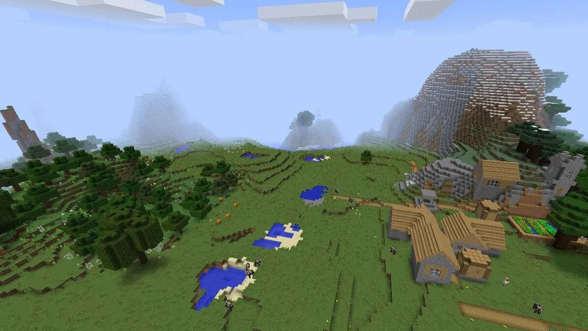 Village de collines et de plaines dans Minecraft