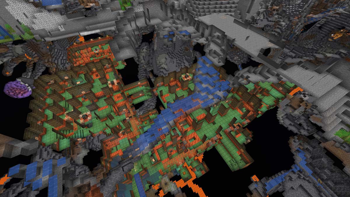 Chambre de procès inondée dans Minecraft