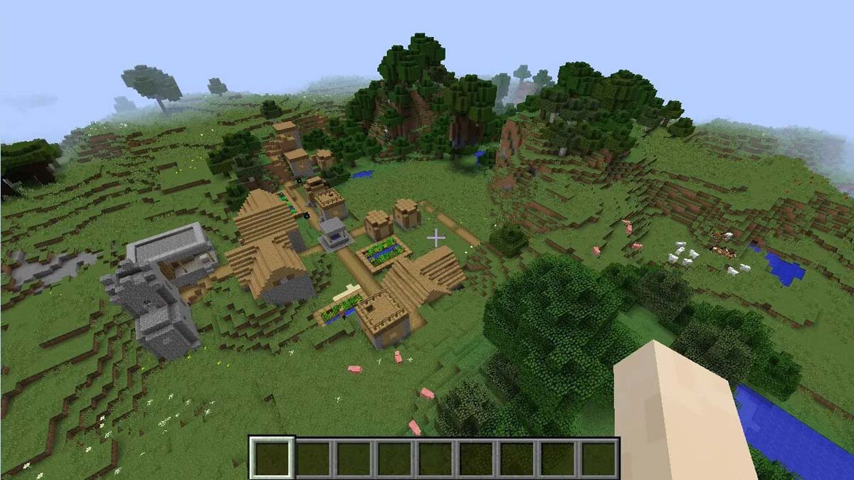 Village de forgeron et de plaines dans Minecraft