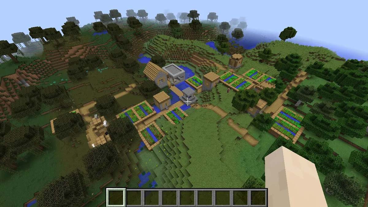 Forgeron dans un village marécageux dans Minecraft