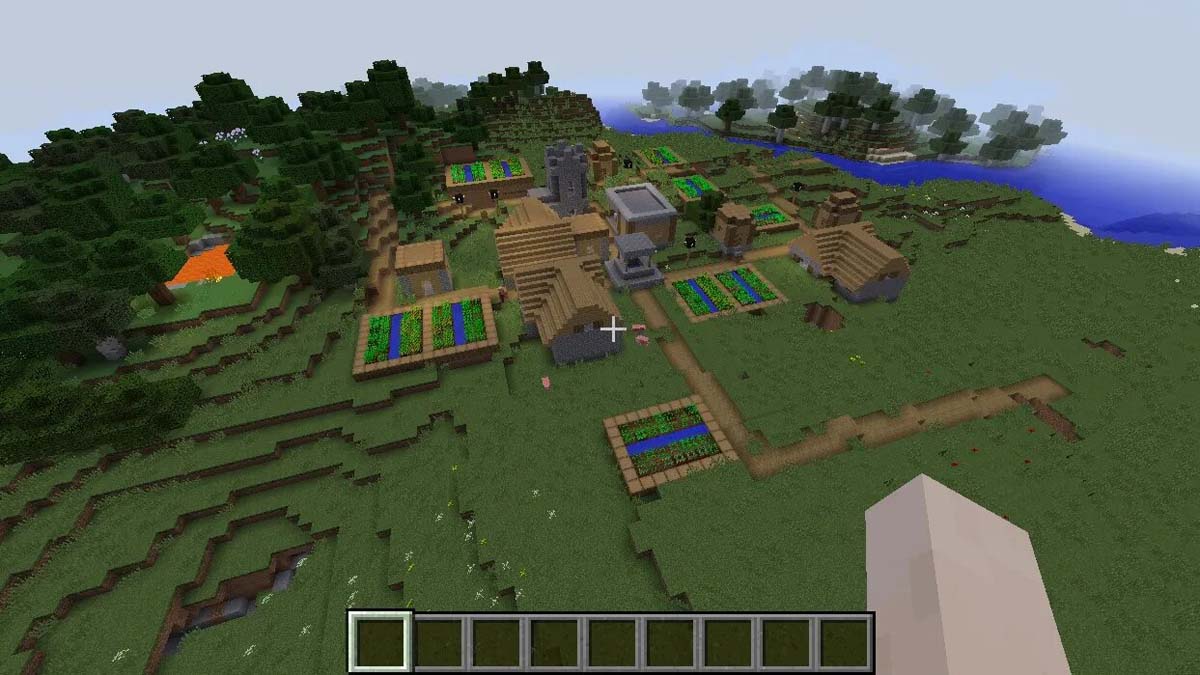 Forgeron dans un village de Minecraft