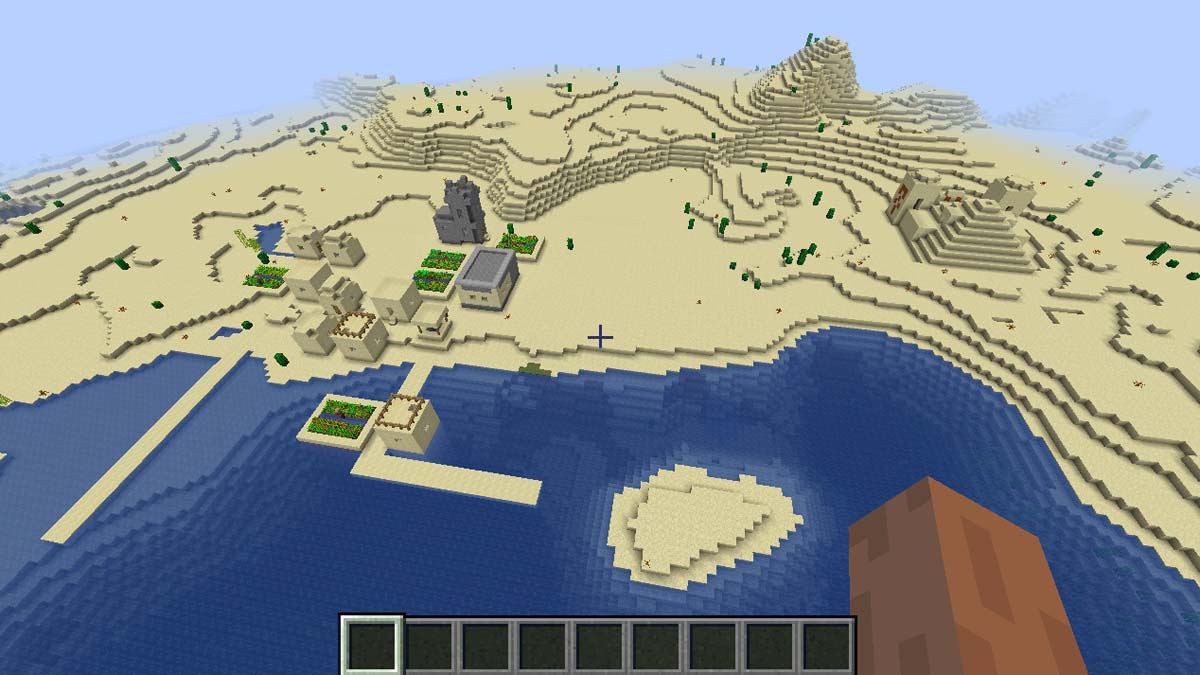 Temple et village du désert dans Minecraft