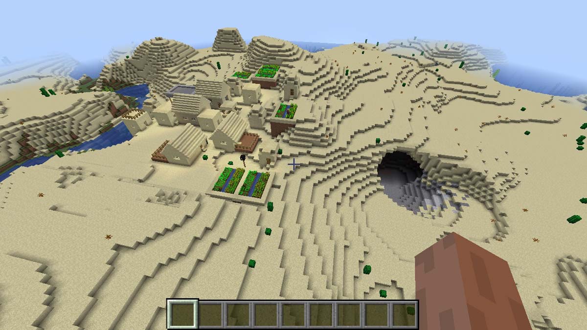 Forgeron et village du désert dans Minecraft