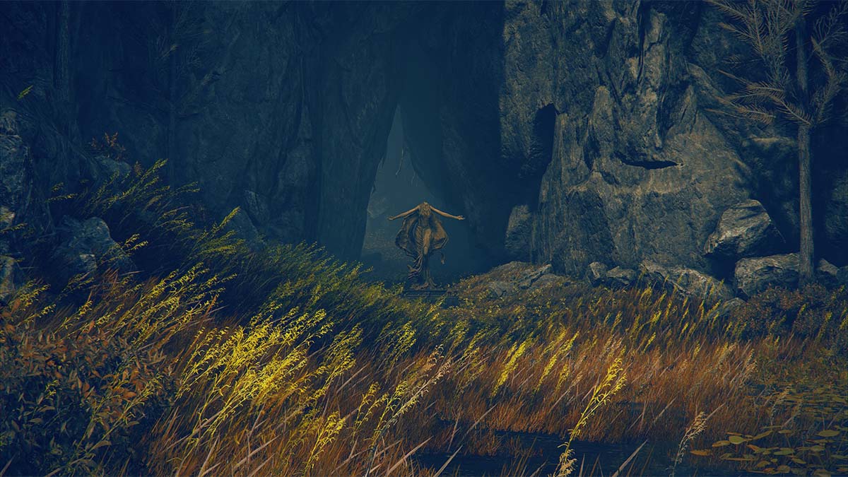 La grotte menant à la base de Rauh dans Elden Ring Shadow of the Erdtree