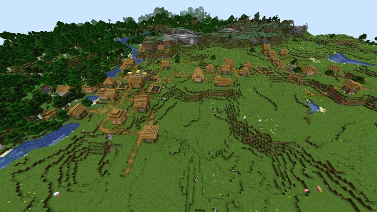 Forgeron et village géant dans Minecraft