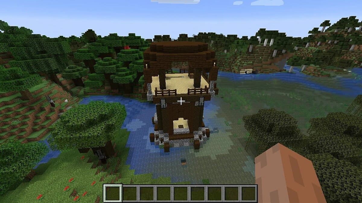 Avant-poste de pilleurs des marais dans Minecraft