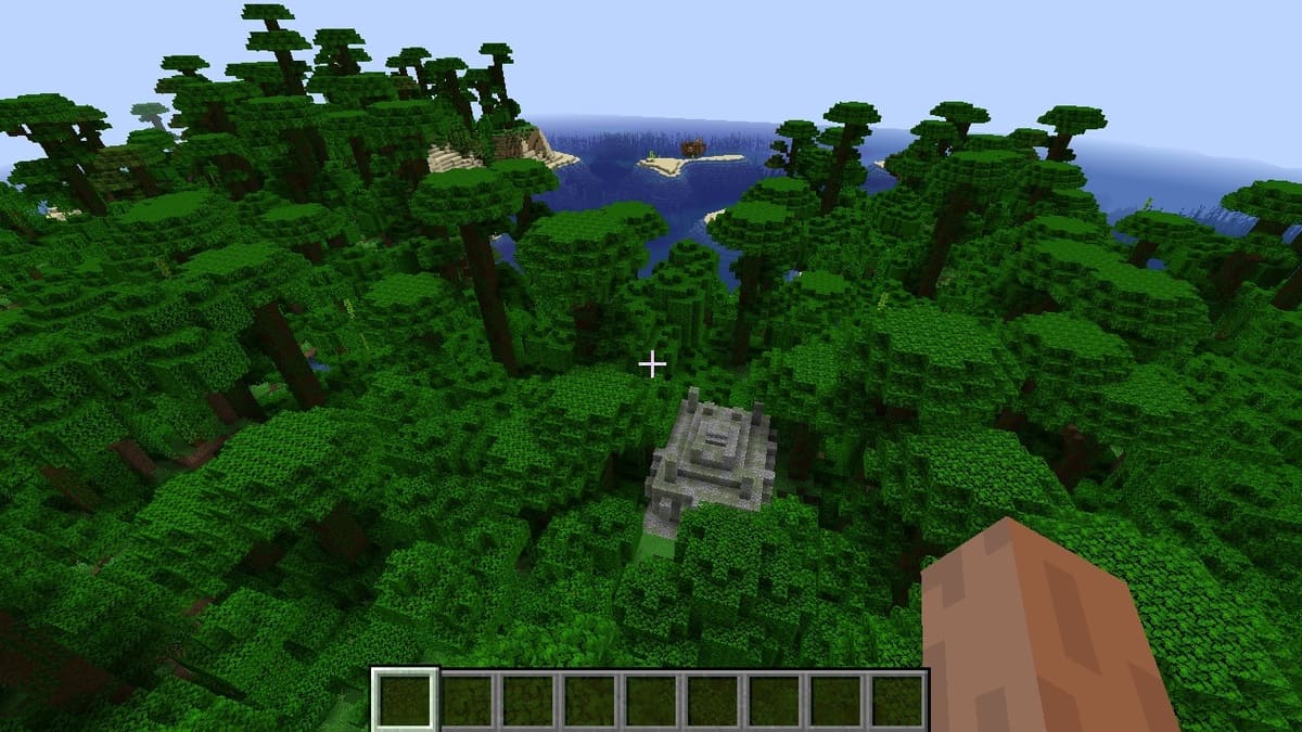 Temple caché de la jungle dans Minecraft