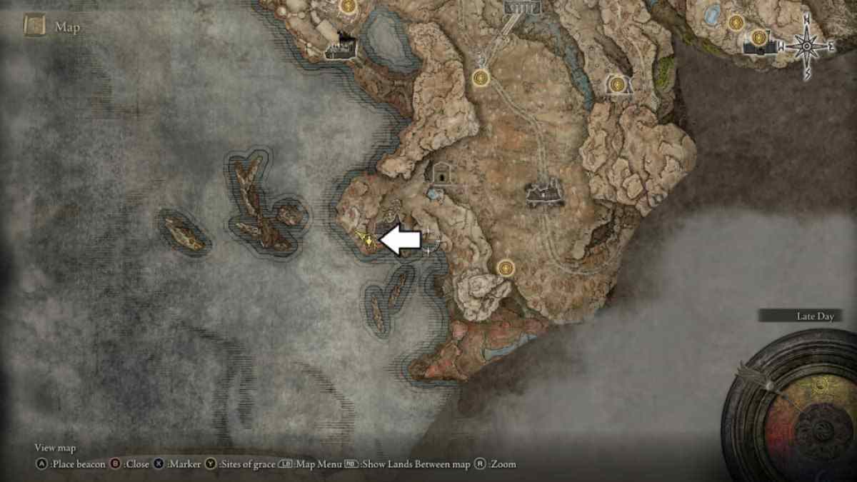 Emplacement du bras Elden Ring Bloodfiend 2