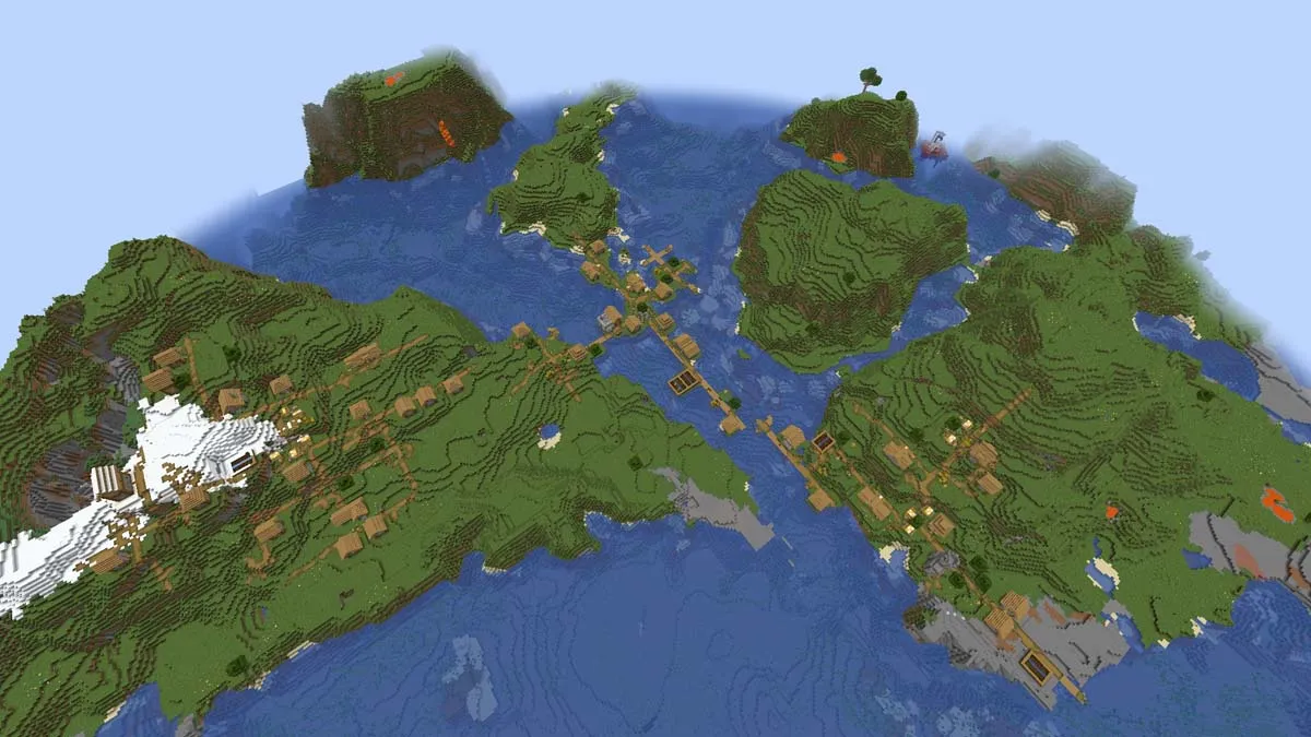 Village des triples plaines dans Minecraft