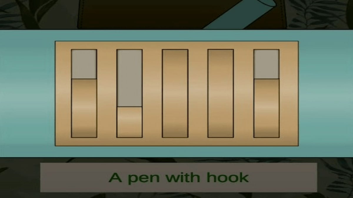 Niveaux de stylos dans le placard et bacon dans sa salle d'évasion