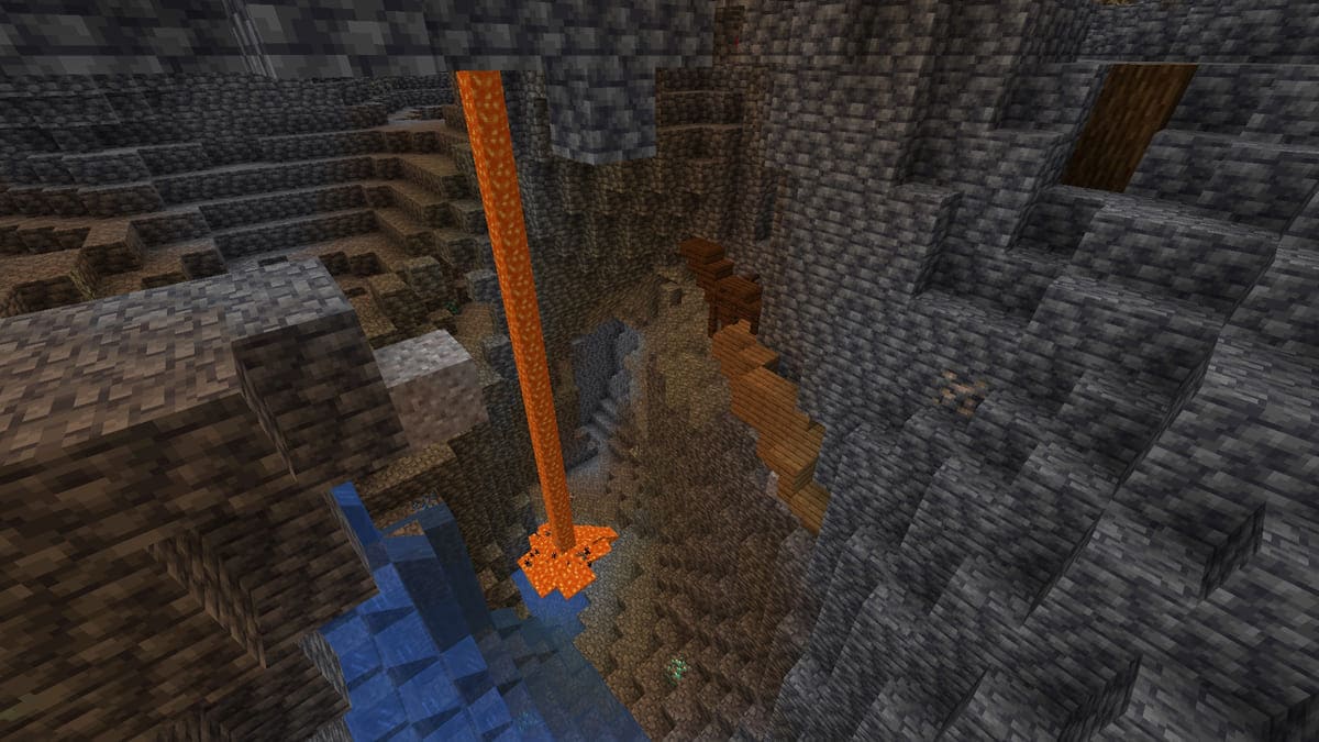 Épave souterraine dans Minecraft