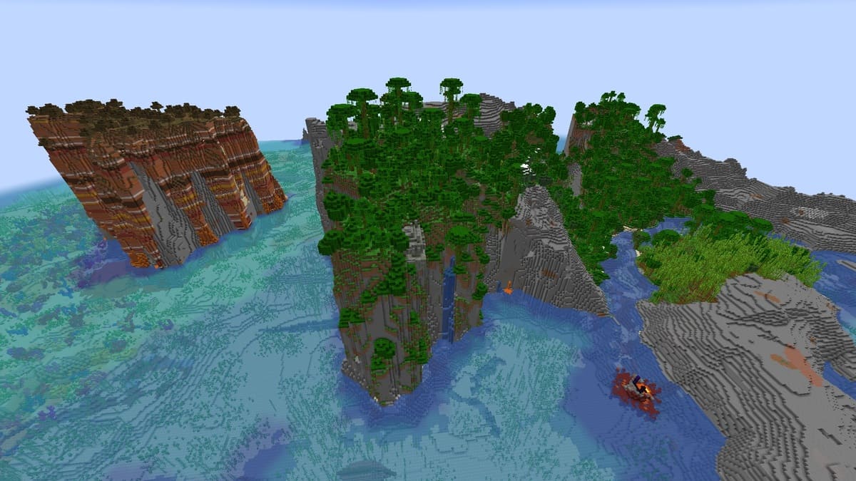 Portail en ruine exposé dans Minecraft