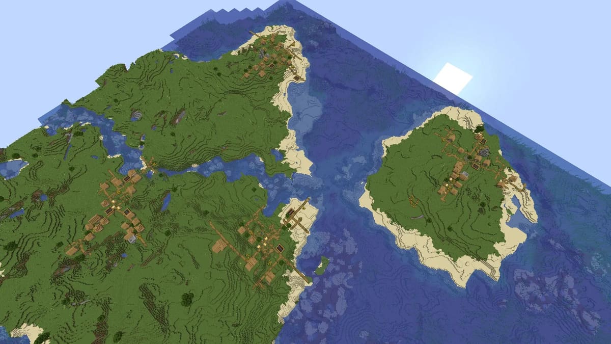 Village quadruple dans Minecraft