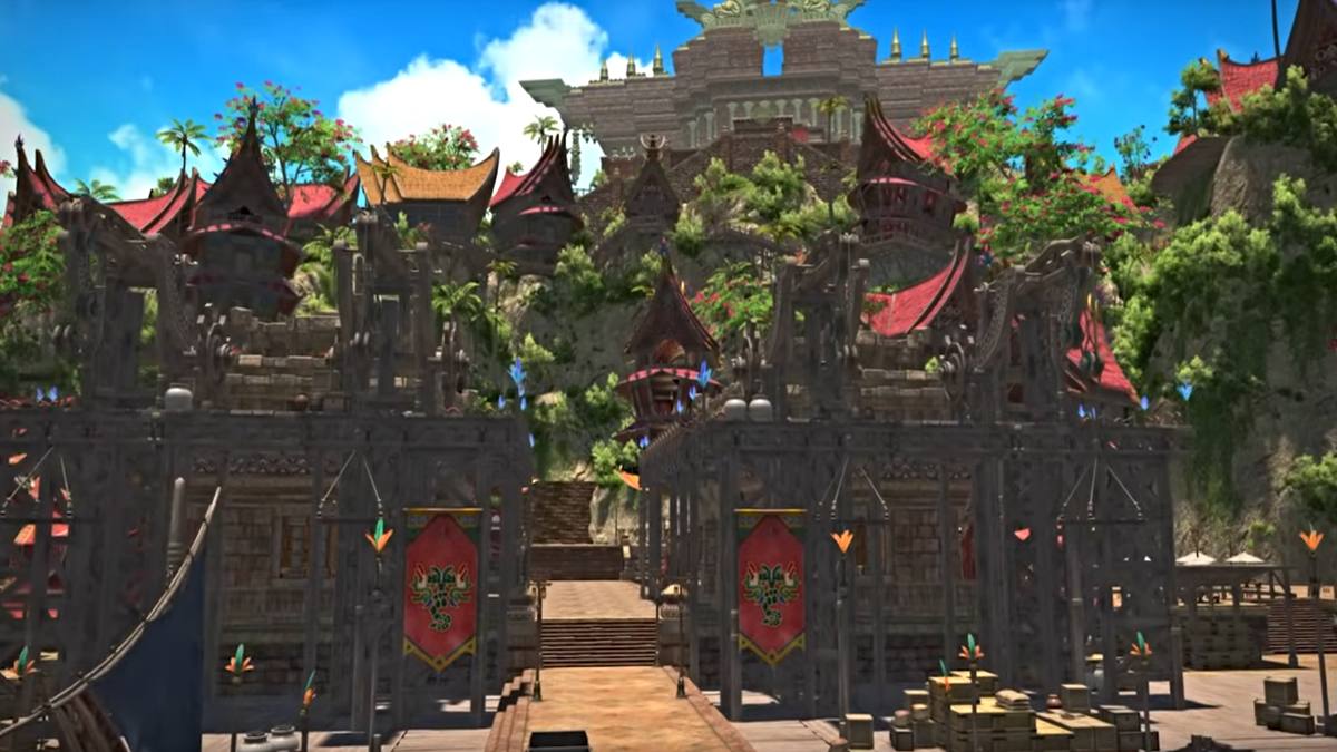 Zone du quai de Tuliyollal dans Final Fantasy XIV