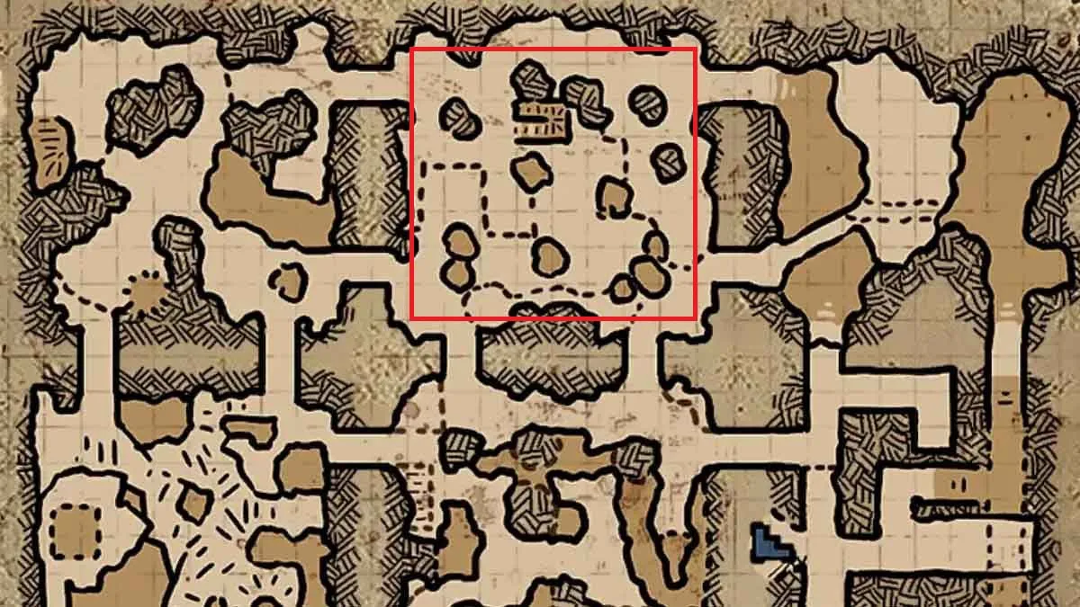 Emplacement des tombes en pierre de Goblin Cave 1 dans Dark and Darker